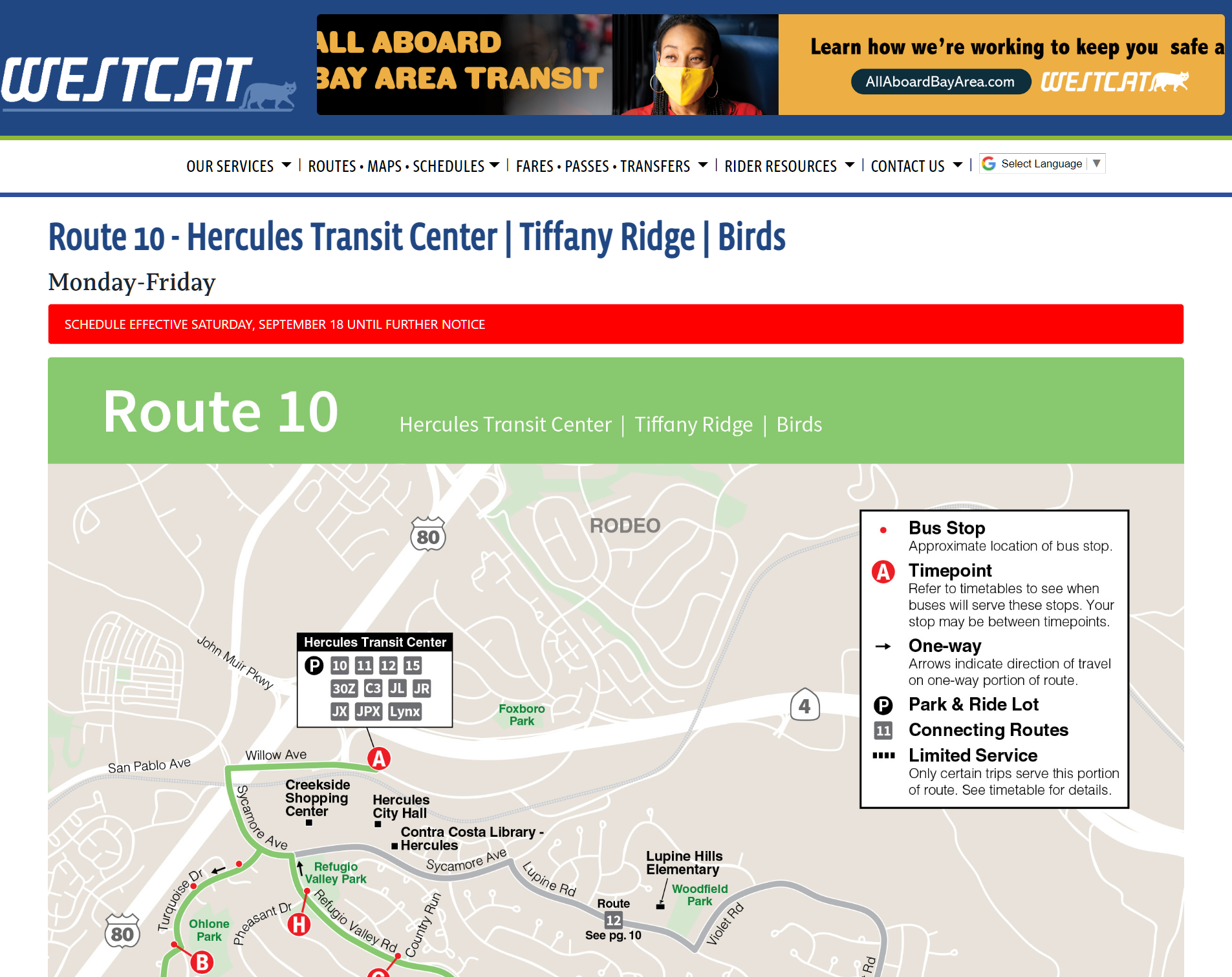 Local Transit Company website design
